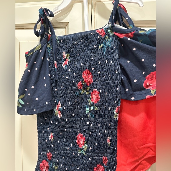 Sparkle in Pink 2-piece floral outfit, girls size 7/8 or 2XL. - Picture 5 of 5